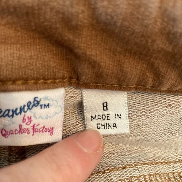 Dream Jeans by Quacker Factory in cinnamon w/rhinestone pockets & accents - Picture 11 of 11